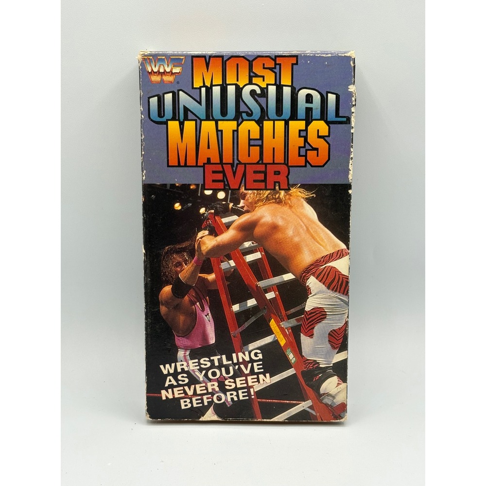 WWF Most Unusual Matches Ever VHS 1994 GoodTimes Bret Hart Shawn Michaels Tape